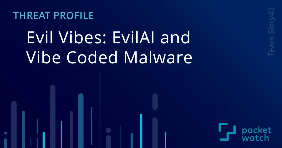 Evil Vibes: EvilAI and Vibe Coded Malware
